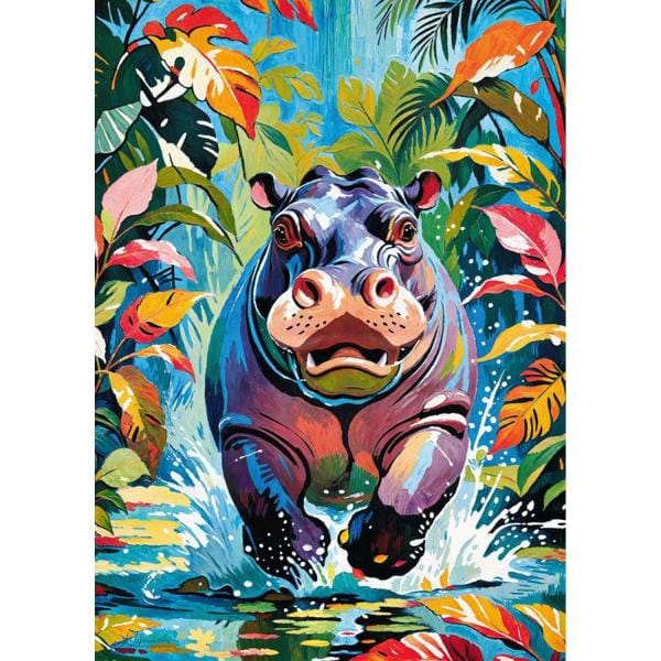 Hippopotame heureux : 500